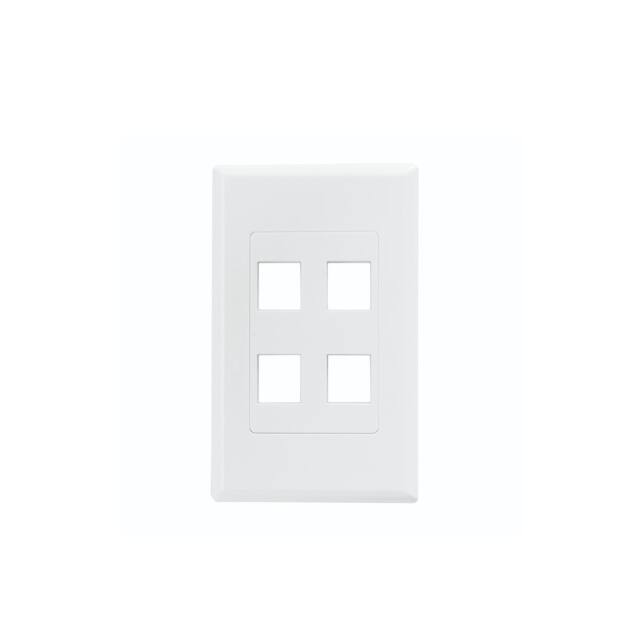 FPDS4-W HellermannTyton  Keystone Faceplates Frames